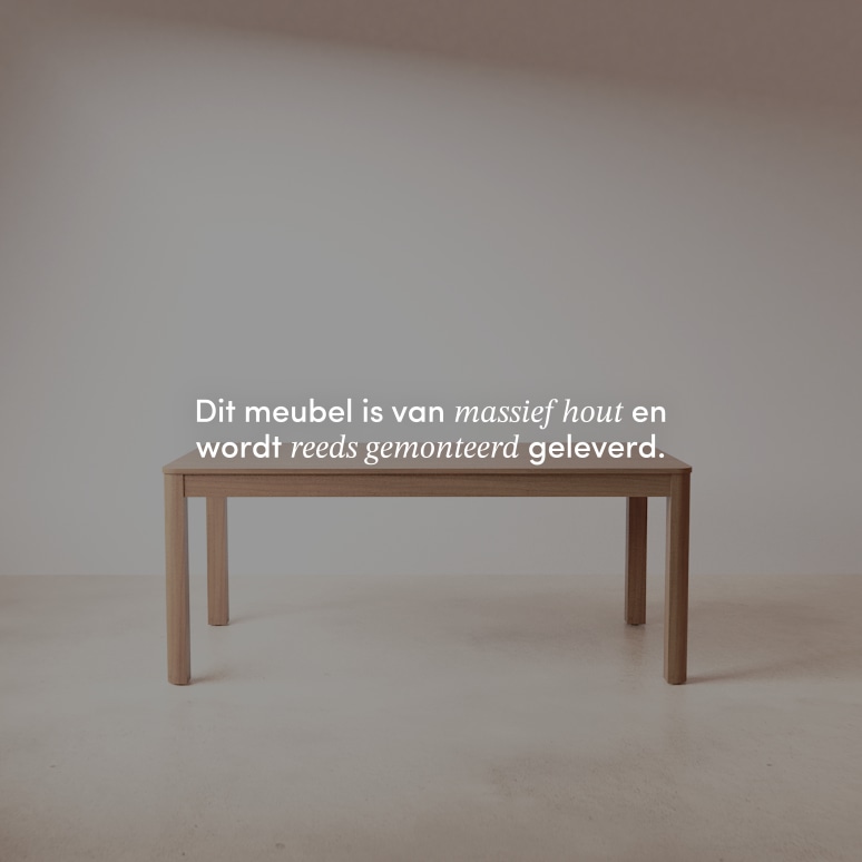 Léon - Uitschuifbare massief teakhouten tafel voor 8-10 personen.