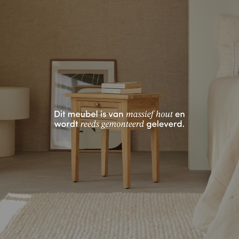 Suzette -  Massief teakhouten nachtkastje