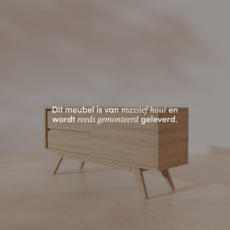 Esmée - Massief eikenhouten dressoir 130 cm