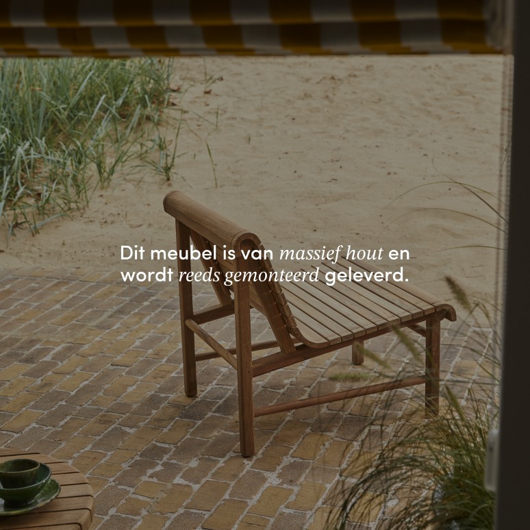 Hélen - Tuinfauteuil van gerecycled massief teak