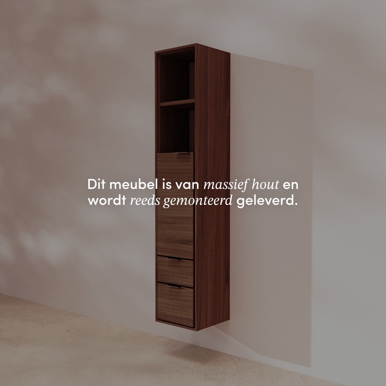 Senson - Kolomkast van massief notenhout