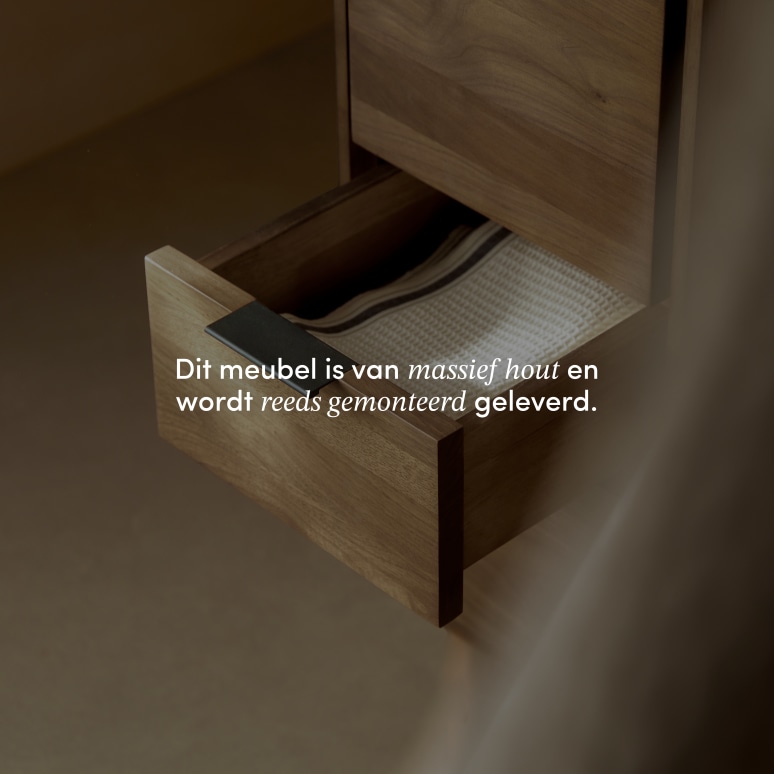 Senson - Kolomkast van massief notenhout