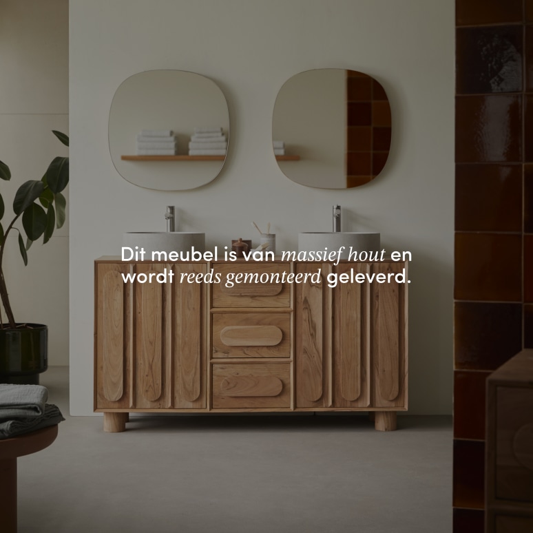 Olga - Badmeubel van massief acaciahout 145 cm