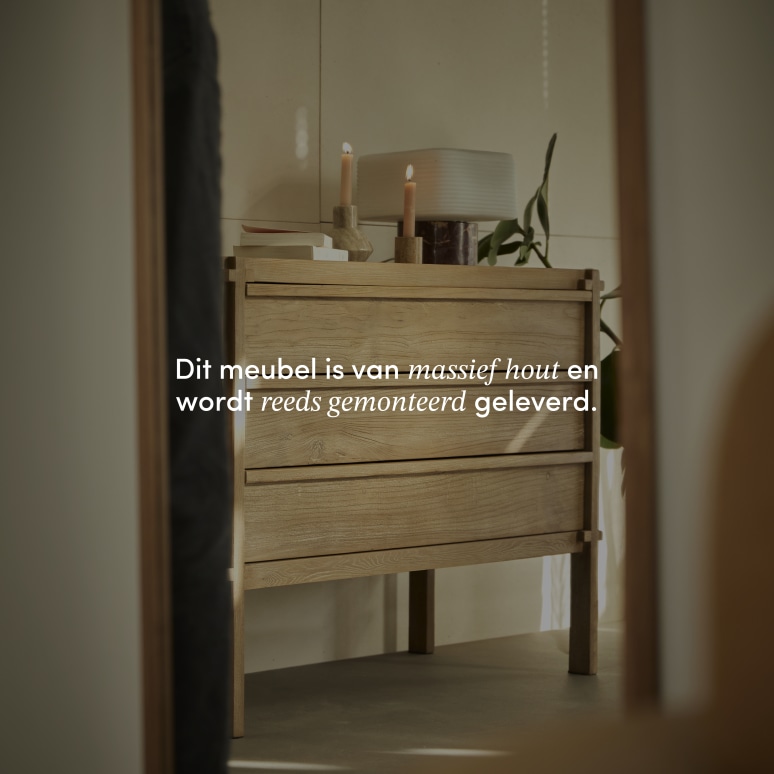 Madi - Ladekast in gerecycled massief iepenhout