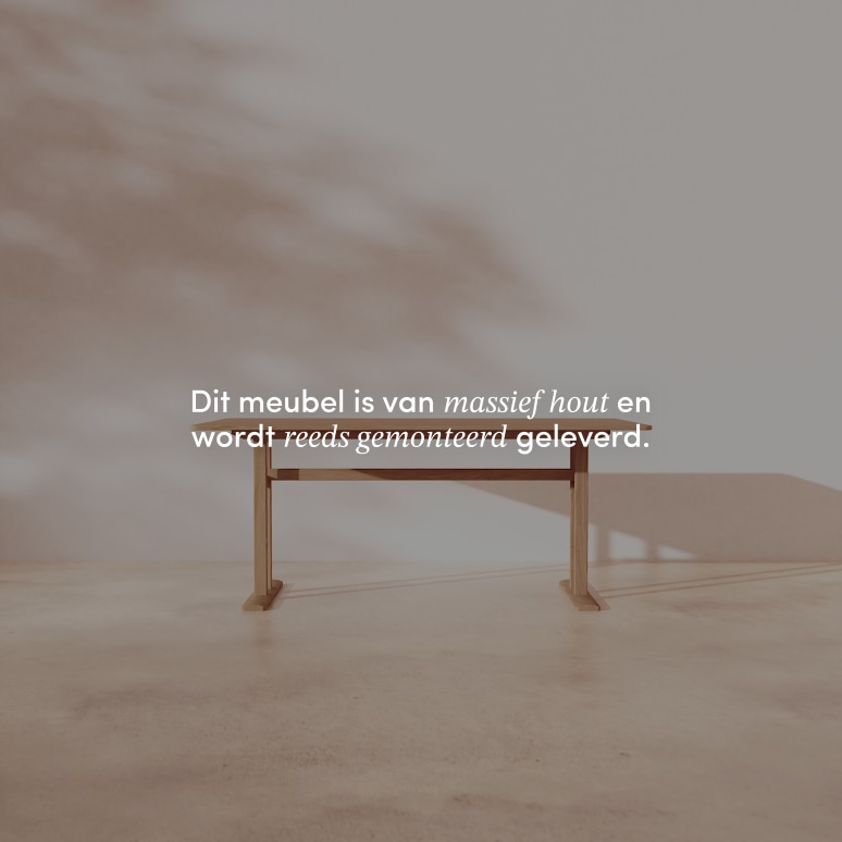 Jonas - Uitschuifbare tafel in massief eikenhout 6-12 pers.