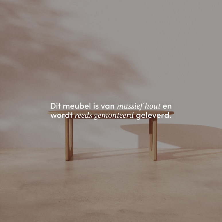 Mattia - Uitschuifbare tafel in massief eikenhout 8-14 pers.