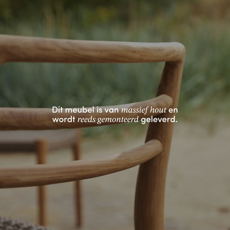 Lily - Tuinstoel van massief teak en touw