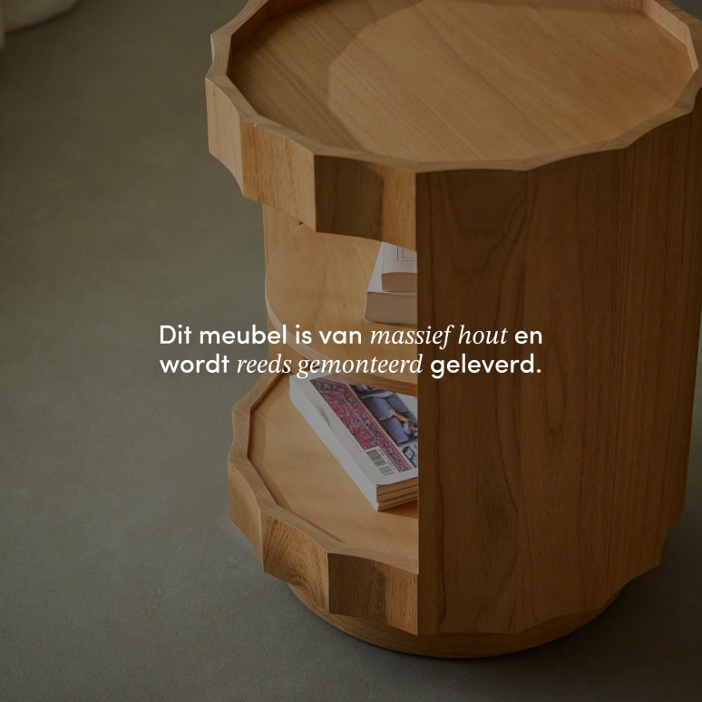Andréa - Bijzettafel van massief mindihout