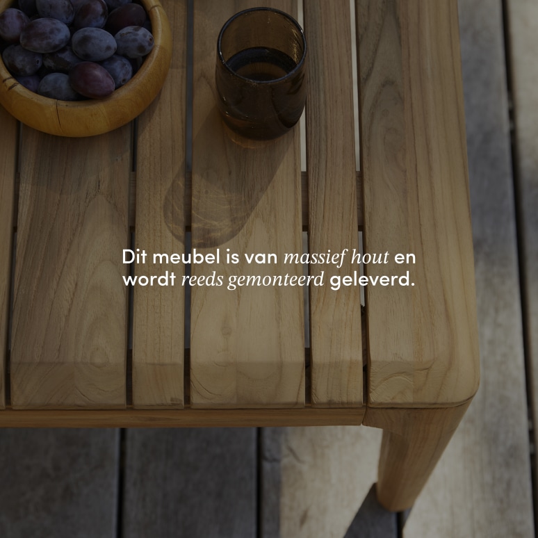 Vasco - 2-zits loungeset van massief teak