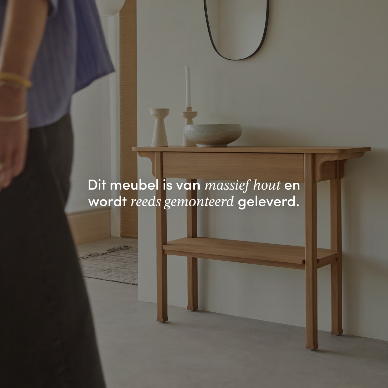 Elie - Massief mahonie sidetable