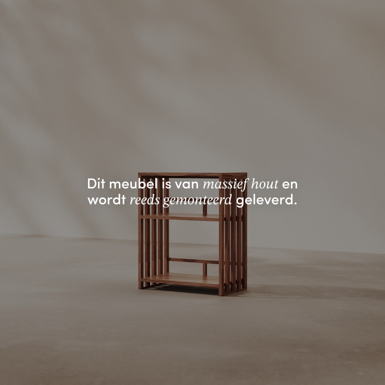 Harry - Lage boekenkast massief acaciahout