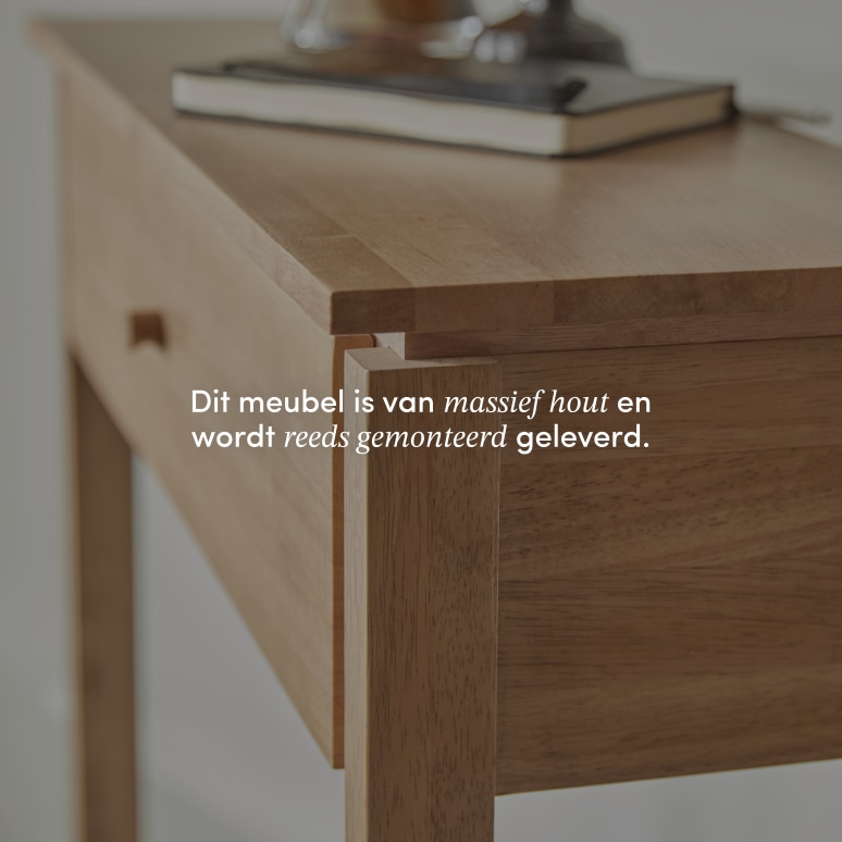 Renata - Sidetable in massief heveahout