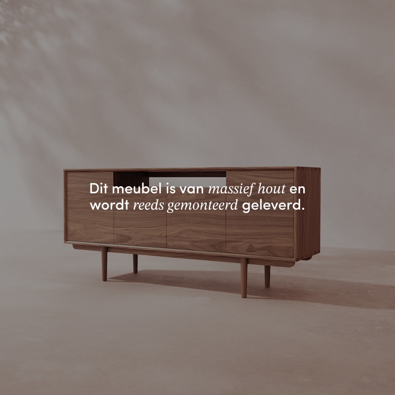 Elllie - Dressoir van massief notenhout 180 cm