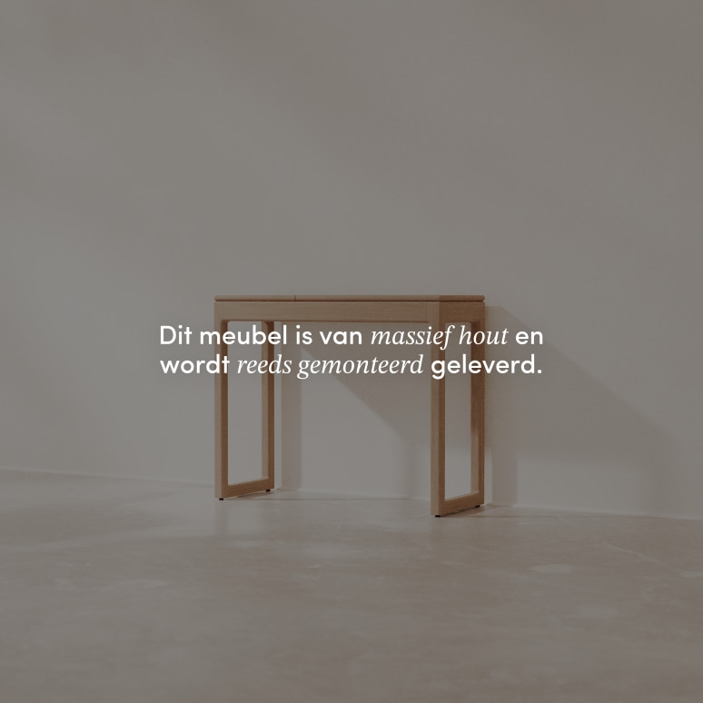 Arto - Massief eikenhouten consoletafel