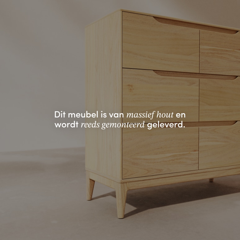 Gabrielle - Ladekast van licht massief mangohout