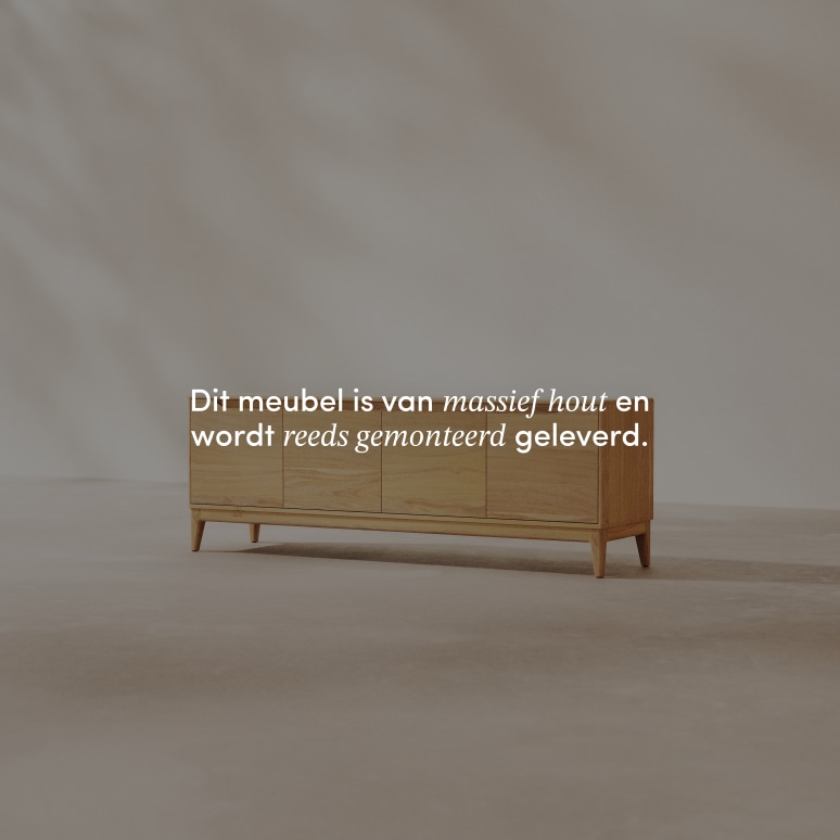 Gabrielle - TV-Meubel van licht massief mangohout 160 cm