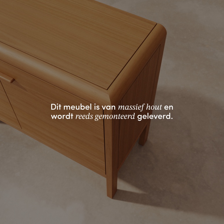 Livia - Massief mahoniehouten buffetkast 100 cm