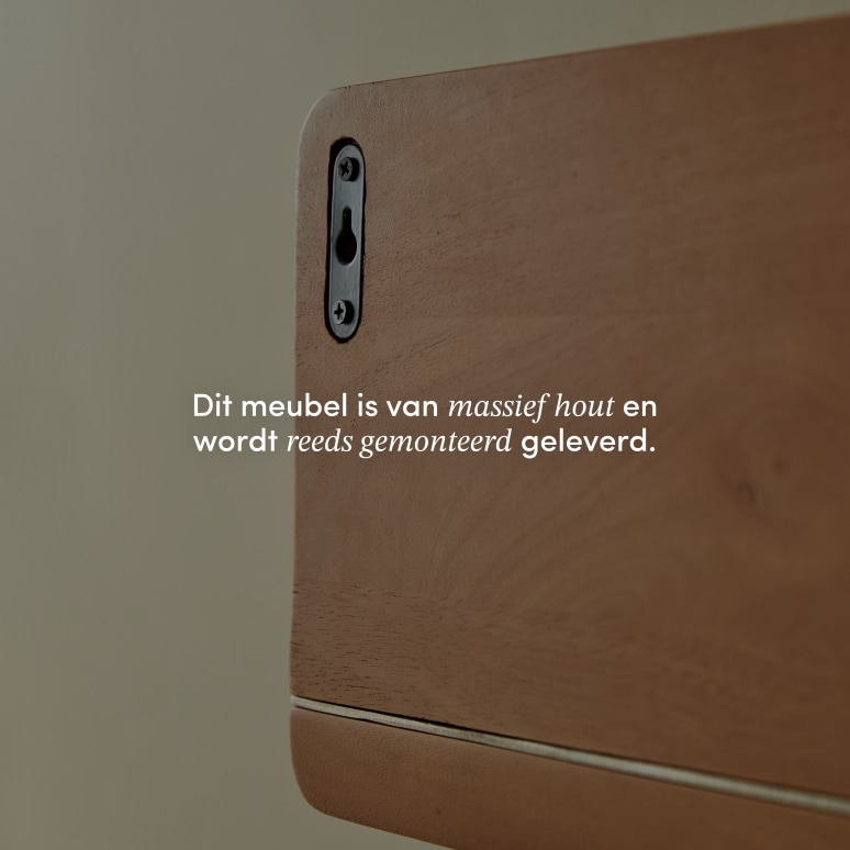 Isaia - Badkamerwandrek van mangohout en metaal