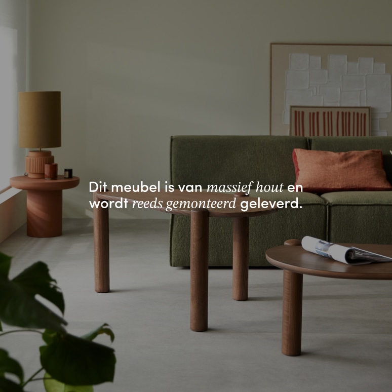 Nora - Inschuifbare salontafels van massief eikenhout