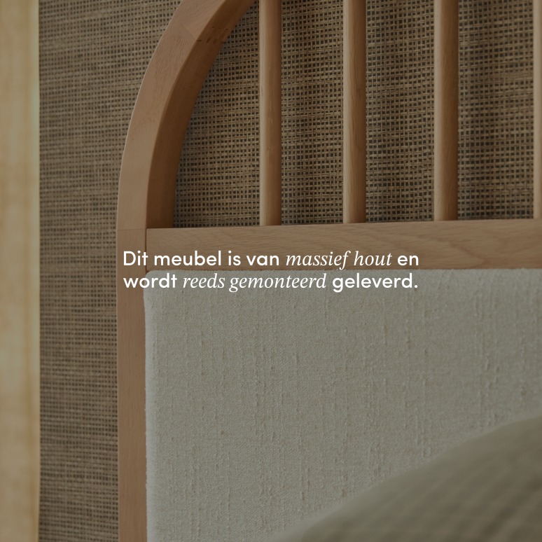Colin - Massief eikenhouten hoofdbord 160 cm