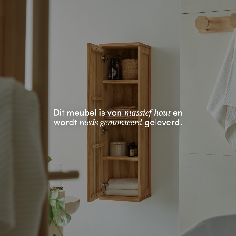 Jacob - Kolomkast van massief teakhout
