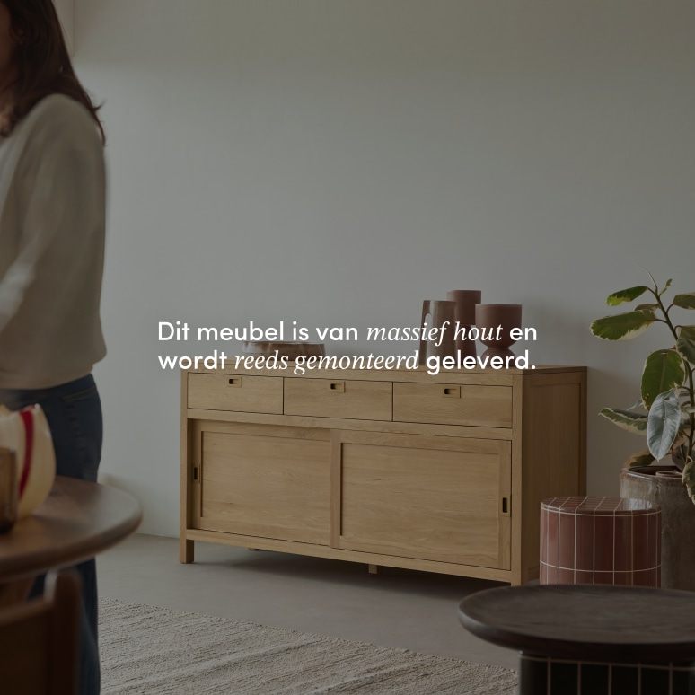 Heidi - Buffetkast in massief eiken 160 cm