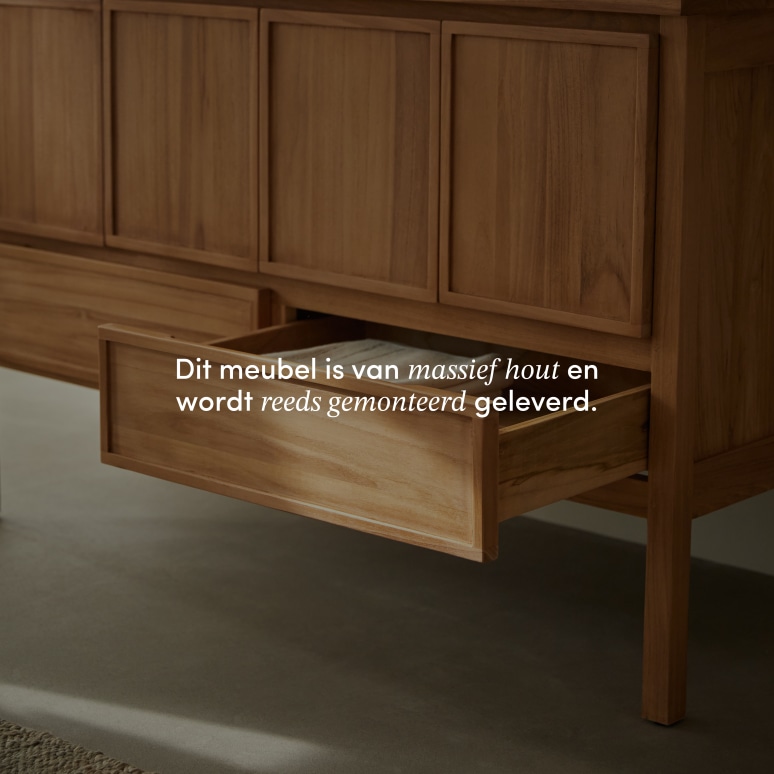 Jane - Teakhouten wastafelmeubel 120 cm