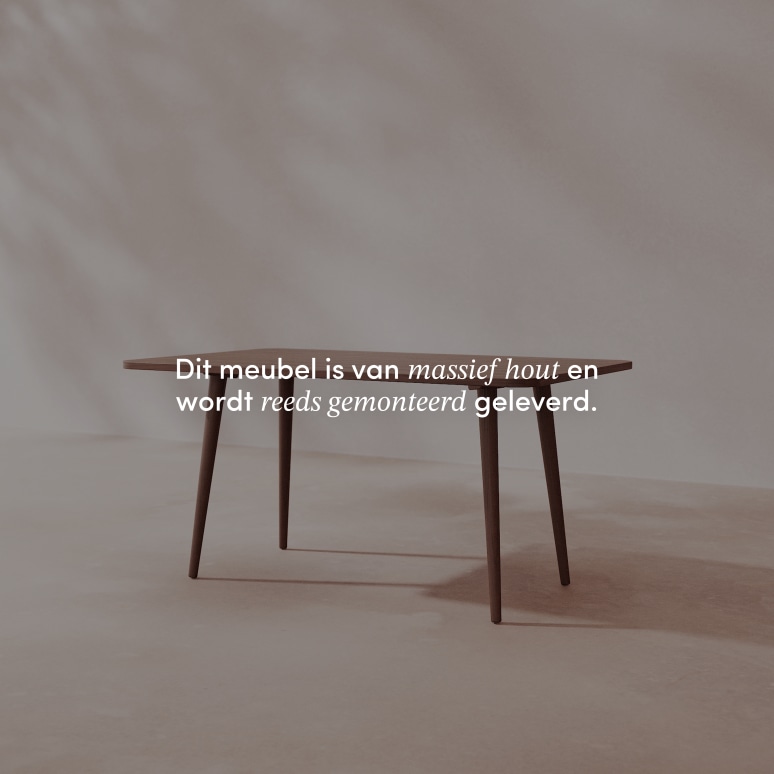 Lazare - Tafel van massief grenen voor 4 personen