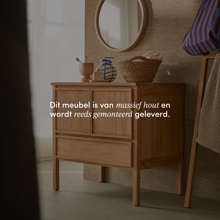 Jane - Teakhouten kast 80 cm
