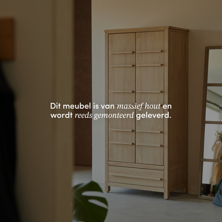 Qong - Massief grenenhouten halkast