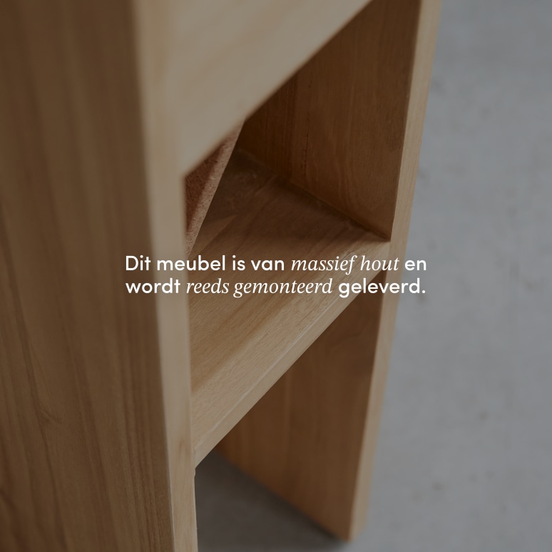 Eden - Massief teakhouten nachtkastje