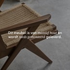 Tribute - Fauteuil van massief teakhout met vlechtwerk