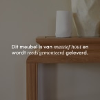 Achille - Consoletafel van massief teak 100 cm