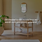 Achille - Wastafelmeubel van massief teak 95 cm