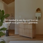 Achille - Buffetkast van massief teak 120 cm