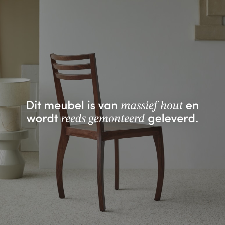 Luna - Stoel van massief palissander