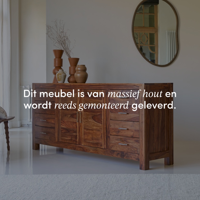 Mezzo - Massief palissander buffet 205 cm