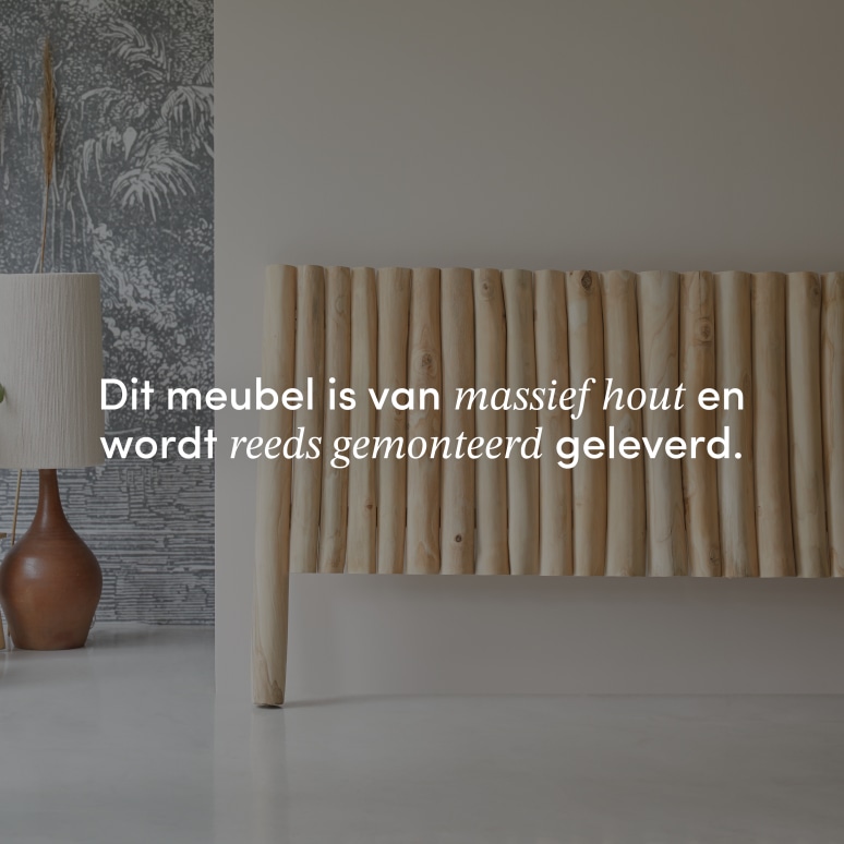 River - Hoofdbord van massief teakhout 180 cm