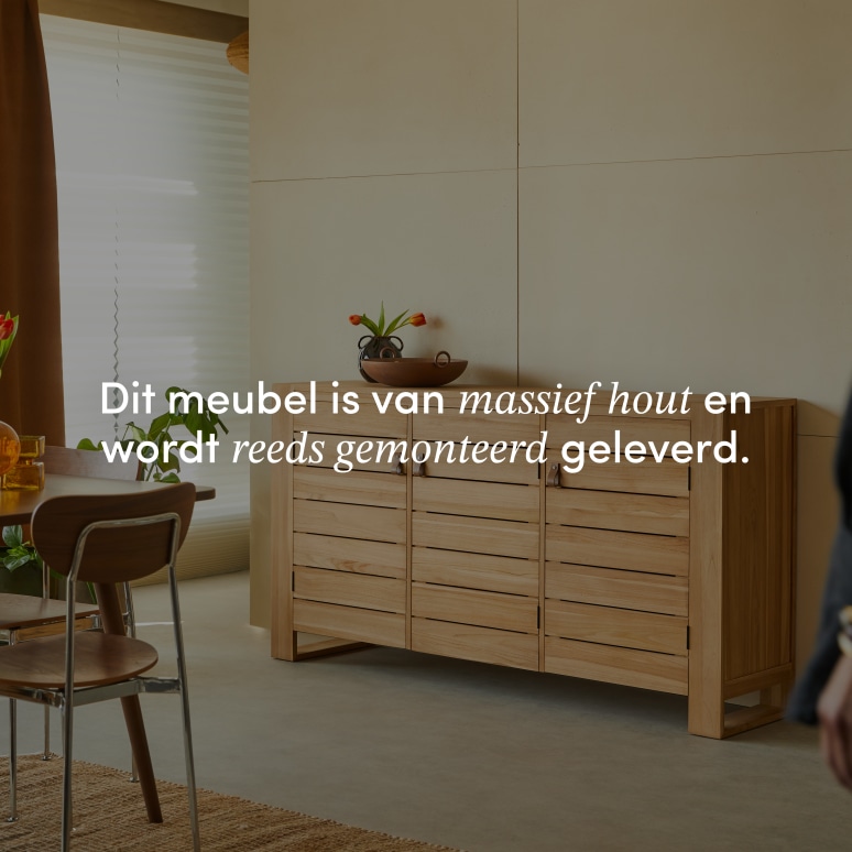 Minimalys - Buffet van massief teakhout 170 cm
