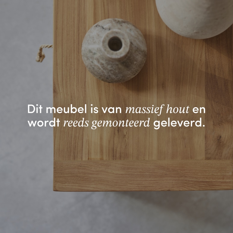 Minimalys - Nachtkastje van massief teakhout