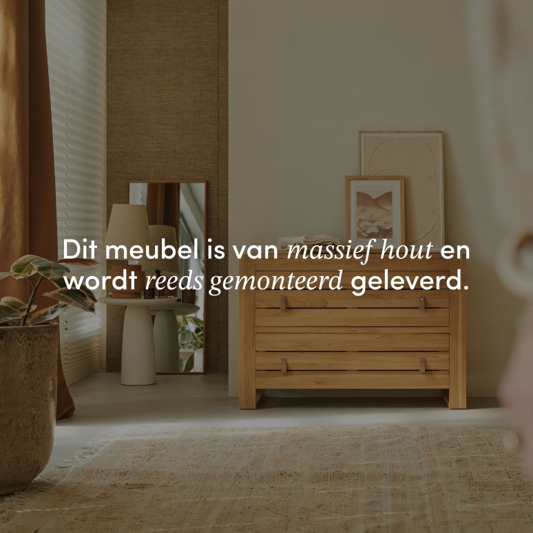 Minimalys - Kindercommode van massief teakhout