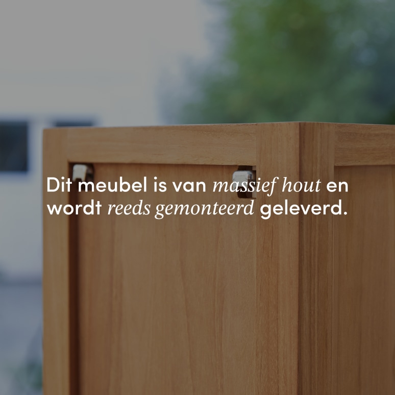 Serena - Massief teakhouten kolomkast