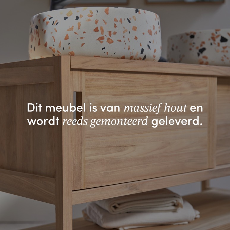 Arty - Massief teakhouten badmeubel 120 cm