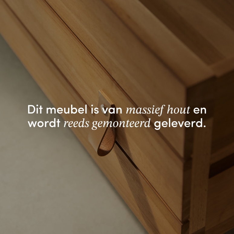 Minimalys - Garderobekast voor de hal van massief teak