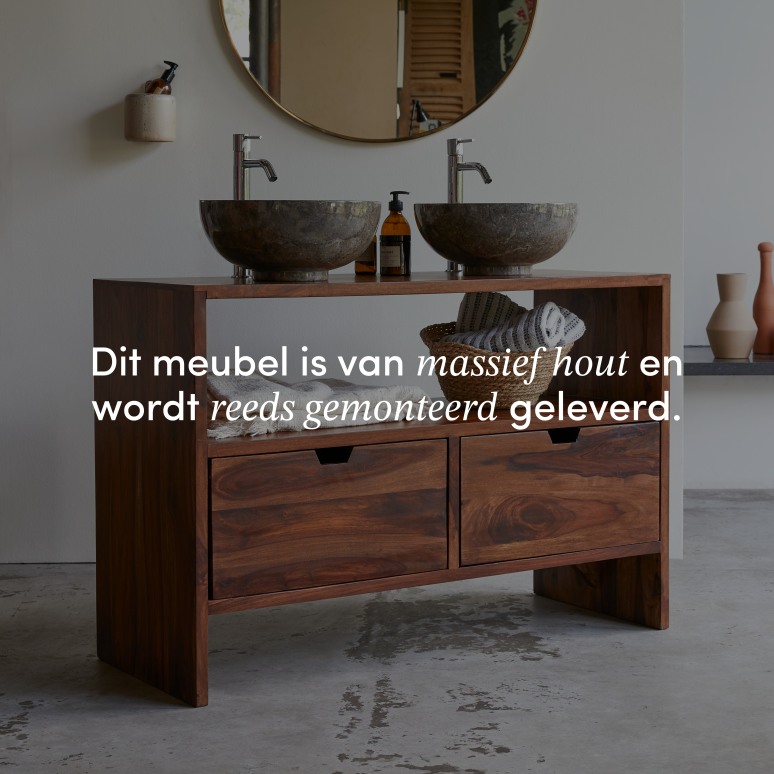 Kwarto - Massief palissander badmeubel 110 cm