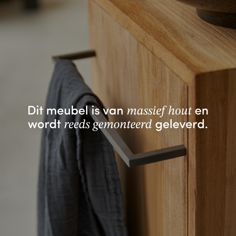 Stelle - Massief teakhouten badmeubel, links