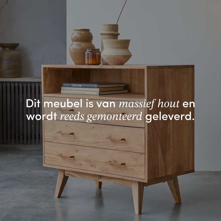 Oslo - Ladekast van massief acaciahout