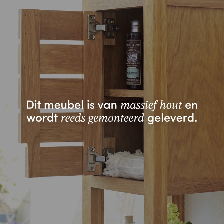 Serena - Massief eikenhouten kolomkast