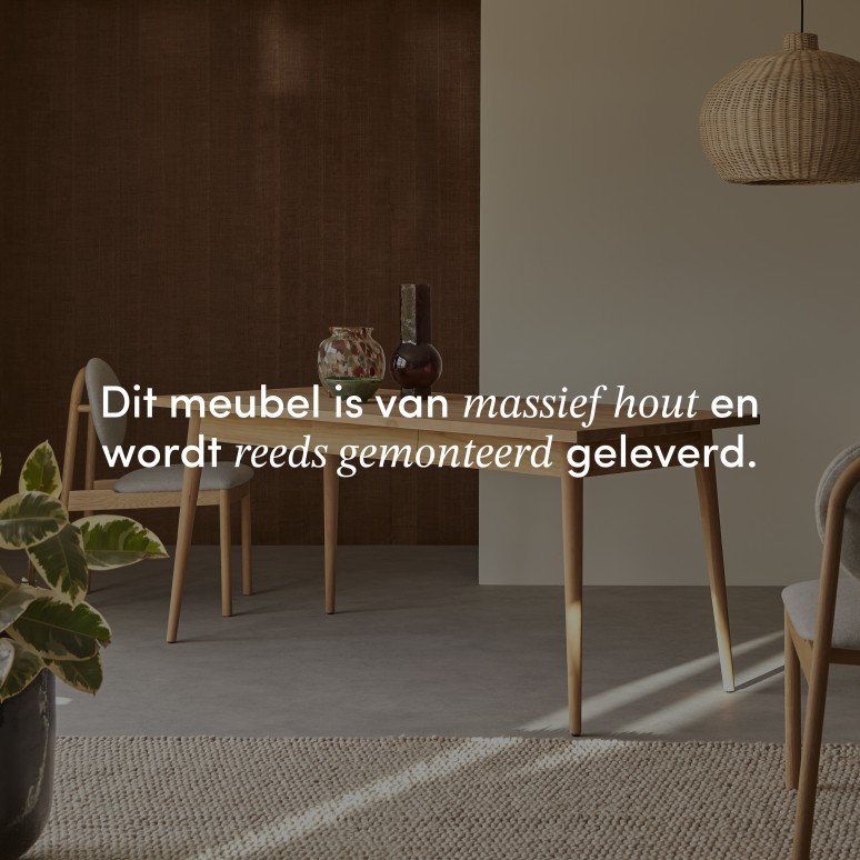 Jonàk - Massief teakhouten eettafel voor 6/8 personen