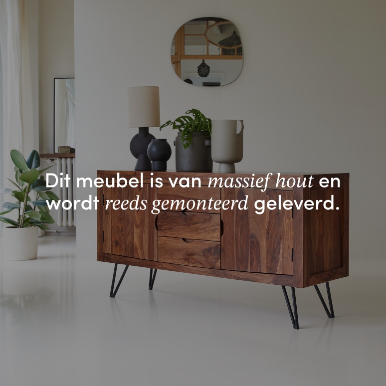 Bonnie - Massief palissander buffet 150 cm